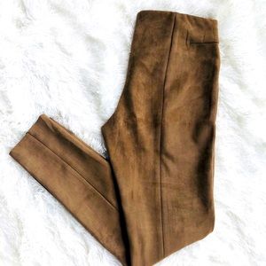 Brown suede pants